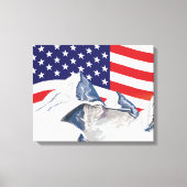 Ski bergen canvas afdruk (Voorkant)