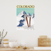 Ski bergen poster (Keuken)