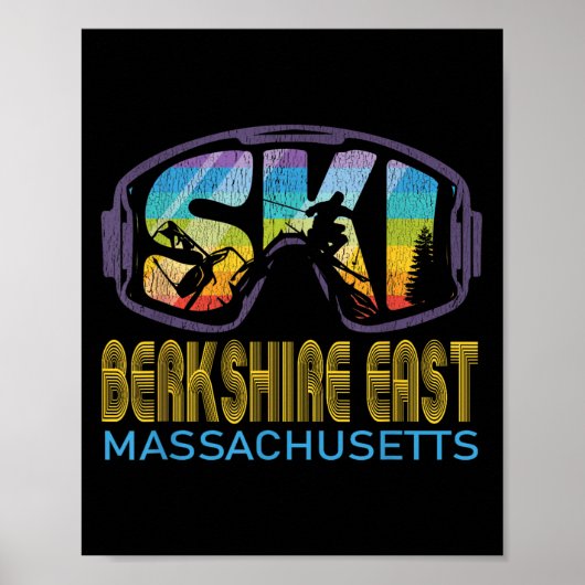 Ski Berkshire East Machusetts Skivakantie Poster (Voorkant)