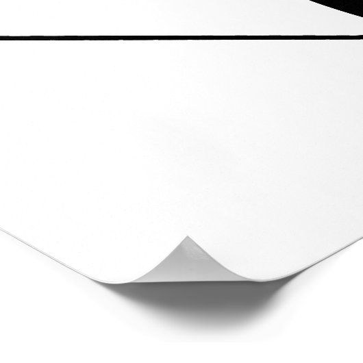 Ski Black Silhouette Poster (Hoek)