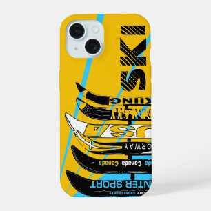 Ski Blade Sinaasappel Blue iPhone Case iPhone 15 Case