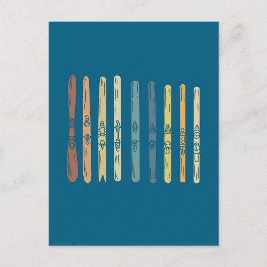 Ski Boards Gift Briefkaart (Voorkant)