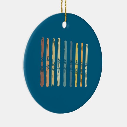 Ski Boards Gift Keramisch Ornament (Rechts)