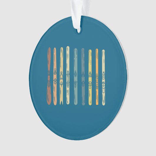 Ski Boards Gift Ornament (voorkant)