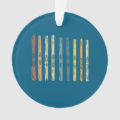 Ski Boards Gift Ornament (voorkant)