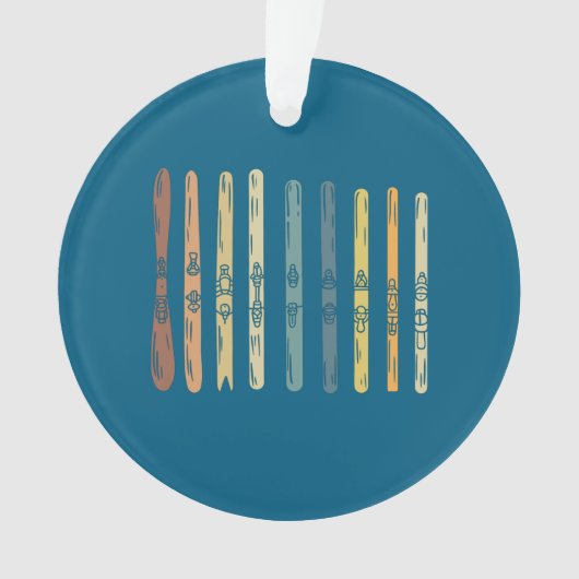 Ski Boards Gift Ornament (voorkant)
