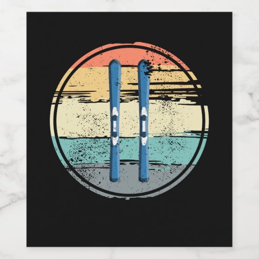 Ski Boards  Wijn Etiket (Enkel label)