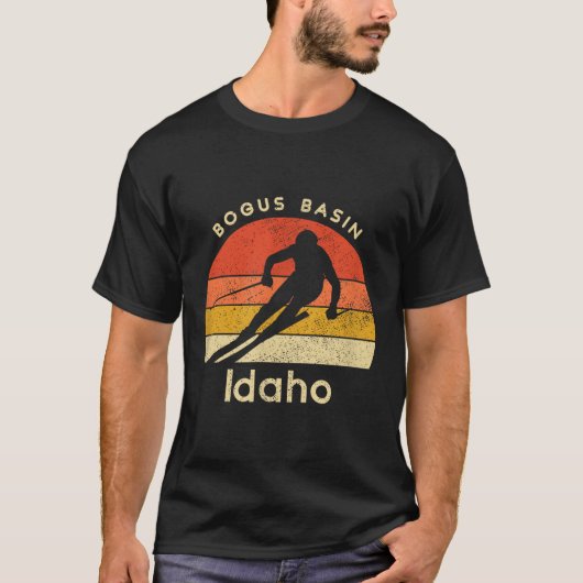  Ski Bogus Basin Idaho Mountain T-shirt (Voorkant)