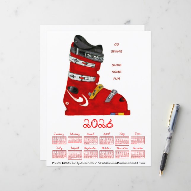 Ski Boot Ga Skilopen Glij Iets Van Plezier 2026 Ka (Voorkant / Achterkant in situ)