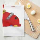 Ski Boot gaat een paar vlinderkeukenhanddoeken sch Theedoek (Quarter Fold)