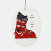 Ski Boot Ornament (Voorkant)