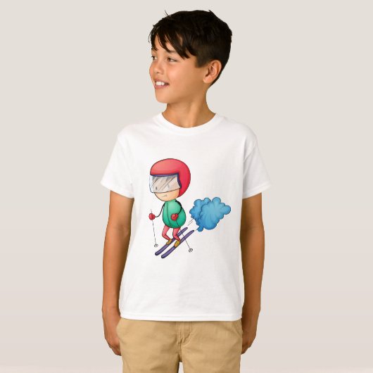 Ski boy t-shirt (Voorkant volledig)