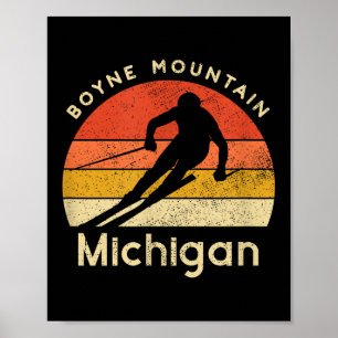  Ski Boyne Mountain Michigan Mountain Poster