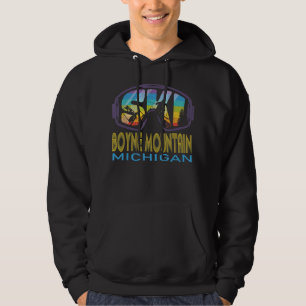 Ski Boyne Mountain Michigan Skiing Vacation Hoodie