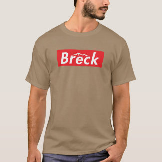 Ski Breck Breckenridge Colorado Skiing Skateboard  T-shirt