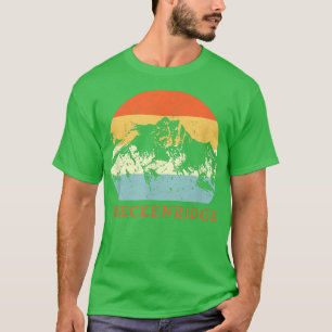 Ski Breckenridge, Colorado  Retro Snow Ski V T-shirt