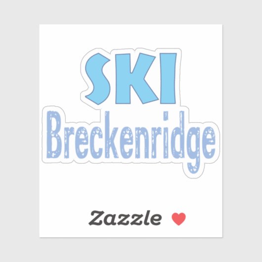 Ski Breckenridge, colorado, ski, breckenridge, Sticker (Vel)