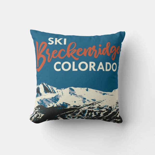 Ski Breckenridge Pillow Kussen (Voorkant)