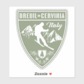 Ski Breuil-Cervinia Italië Sticker (Vel)