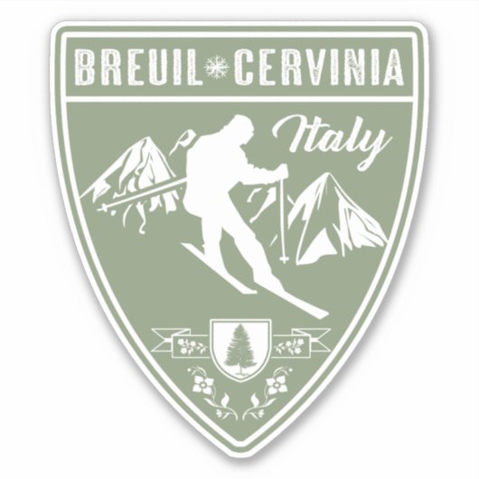 Ski Breuil-Cervinia Italië Sticker (Voorkant)