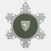 Ski Brian Head Utah Tin Sneeuwvlok Ornament (Voorkant)