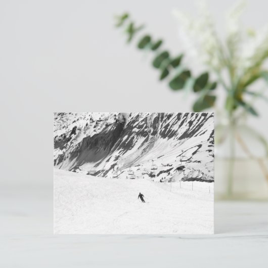 Ski Briefkaart (Staand voorkant)