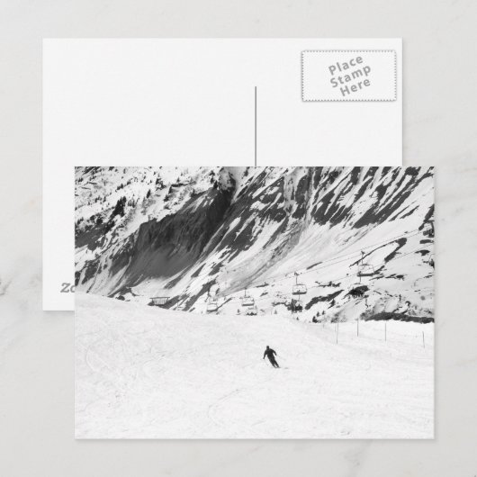 Ski Briefkaart (Voorkant / Achterkant)