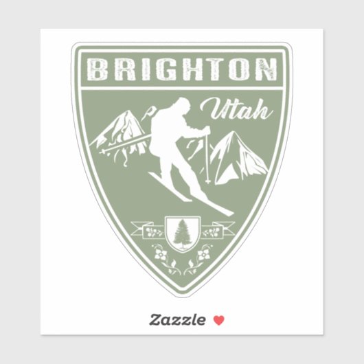 Ski Brighton Utah Sticker (Vel)