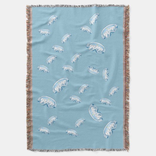 Ski Bril met bergreflectie  Deken (Voorkant Verticaal)