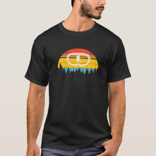 Ski Bril Skiër Skisport Vintage Retro T-shirt