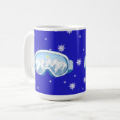 Ski Bril Sneeuwvlok Dans Koffiemok (Voorkant links)