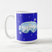 Ski Bril Sneeuwvlok Dans Koffiemok (Links)
