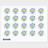 Ski brillen ronde sticker (Vel)