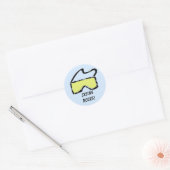 Ski brillen ronde sticker (Envelop)