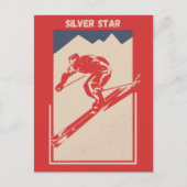 Ski British Columbia Resort Silver Star Briefkaart (Voorkant)
