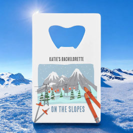 Ski Bruidsmeisje Favorieten Creditkaart Flessenopener