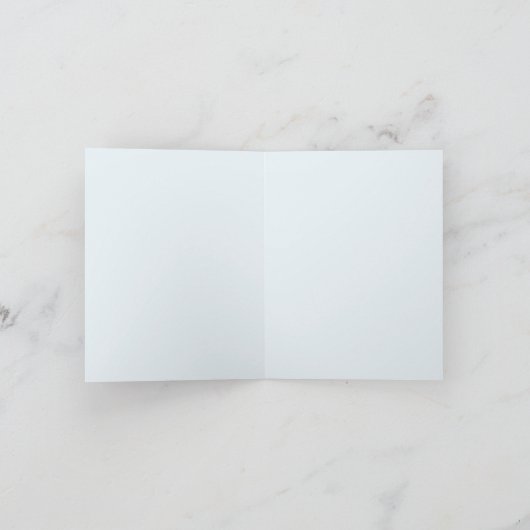 Ski bruiloft dank u kaart (Binnen)