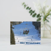 Ski Brundage Briefkaart (Staand voorkant)