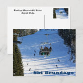 Ski Brundage Briefkaart (Voorkant / Achterkant)