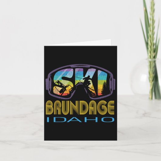 Ski Brundage Idaho Skivakantie Kaart (Voorkant)