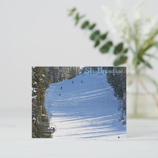 Ski Brundage, McCall, Idaho Briefkaart (Staand voorkant)