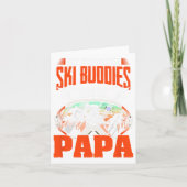 Ski Buddies noemen me Papa Skiing Skier Winter Spo Kaart (Voorkant)