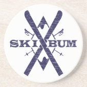 Ski Bum Onderzetter (Voorkant)
