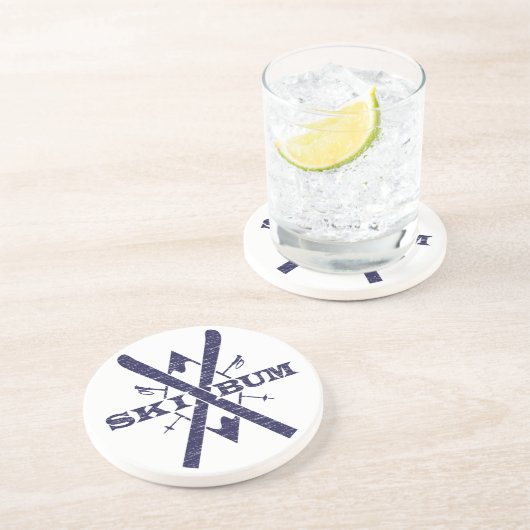 Ski Bum Onderzetter (Zijkant)