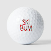 Ski Bum Skis Golfballen (Voorkant)