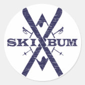 Ski Bum Stickers (Voorkant)