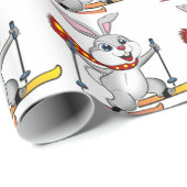 Ski Bunny - Funny and Cute Cartoon Cadeaupapier (Rol Hoek)