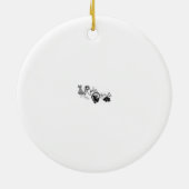 Ski Bunny Keramisch Ornament (Achterkant)