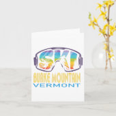 Ski Burke Mountain Vermont Skivakantie Kaart (Gele Bloem)