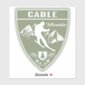 Ski Cable Wisconsin Sticker (Vel)